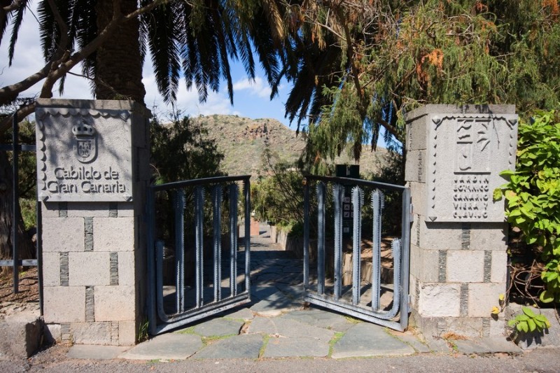 Вход в ботанический парк Jardín Botánico Canario Viera y Clavijo