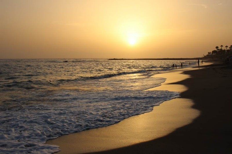 Пляж Эль Дюк на закате