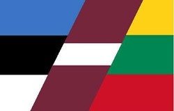 Фрагменты флагов Прибалтийских стран