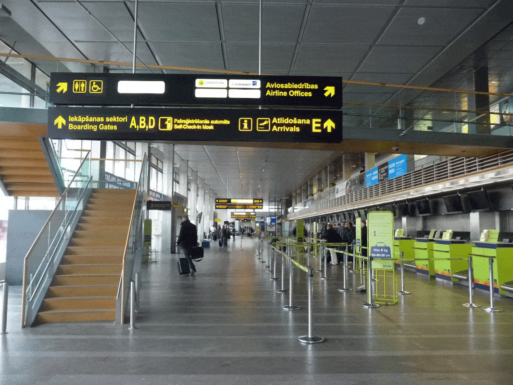 Терминал в рижском аэропорту