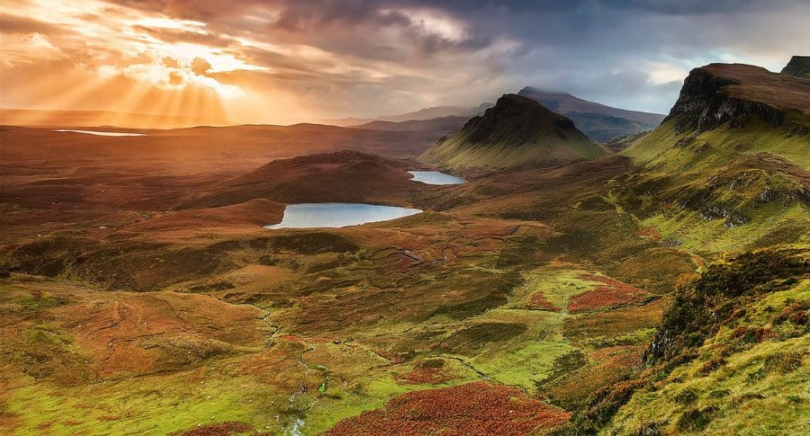 Панорама острова Скай (Шотландия)